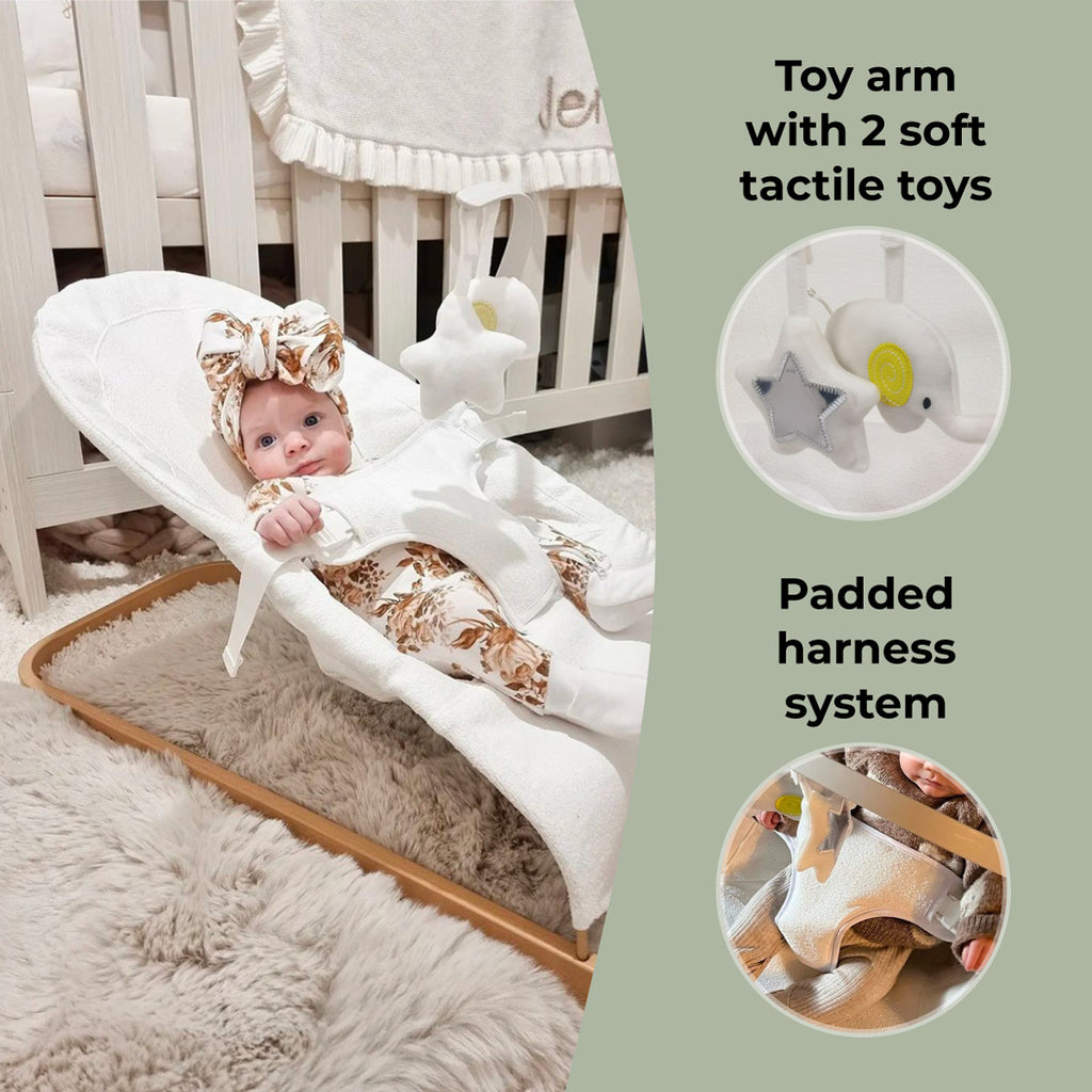 Baby Bouncer with Toy Bar Cream Grade A