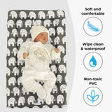 My Babiie Grey Elephants Changing Mat