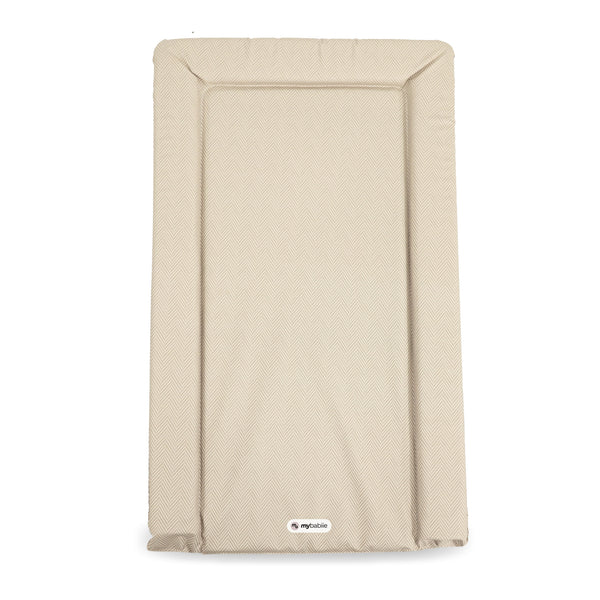 Changing Mat Oatmeal Herringbone