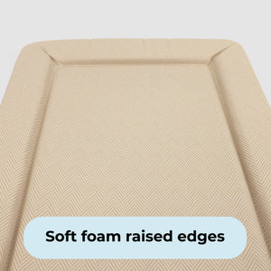My Babiie Changing Mat - Oatmeal Herringbone
