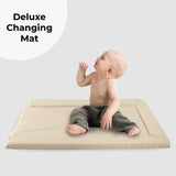 My Babiie Changing Mat - Oatmeal Herringbone