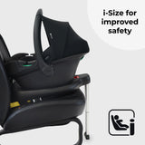 My Babiie MB200i 3-in-1 Travel System with i-Size Car Seat + Base - Onyx Black