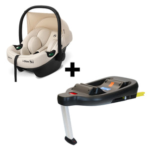My Babiie MBCS02LT i-Size Infant Carrier Car Seat and ISOFIX Base - Ivory