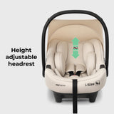 My Babiie MBCS02LT i-Size Infant Carrier Car Seat (40-87cm) - Ivory
