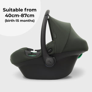 My Babiie MBCS02LT i-Size Infant Carrier Car Seat (40-87cm) - Forest Green