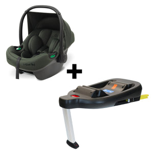 My Babiie MBCS02LT i-Size Infant Carrier Car Seat and ISOFIX Base - Forest Green