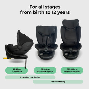 My Babiie MBCS05 Rotating Family Set with Base, Infant Carrier and Toddler Car Seat