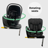My Babiie MBCS05 Rotating Family Set with Base, Infant Carrier and Toddler Car Seat