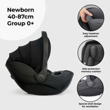 My Babiie MBCS05 Rotating Family Set with Base, Infant Carrier and Toddler Car Seat