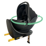 My Babiie R129 isize rotating infant carrier and isofix base