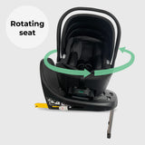 My Babiie isize R129 rotating baby infant carrier car seat and base
