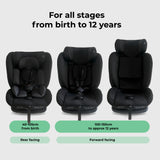 My Babiie MBCS100 i-Size (40-150cm) Car Seat Non-ISOFIX - Black