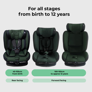 My Babiie MBCS100 2-in-1 Convertible R129 Car Seat - Forest Green