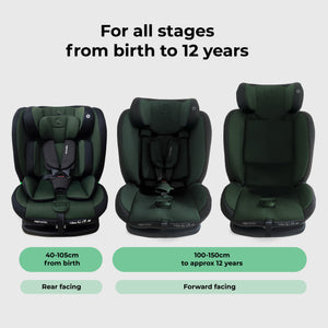 MBCS100 2-in-1 Convertible R129 Car Seat - Green - GRADE A