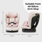 MBCS100 2-in-1 Convertible R129 Car Seat - Pink Leopard