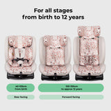 My Babiie MBCS100 i-Size (40-150cm) Car Seat Non-ISOFIX - Blush Leopard