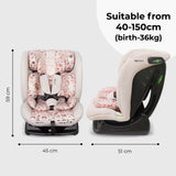 My Babiie MBCS100 i-Size (40-150cm) Car Seat Non-ISOFIX - Blush Leopard