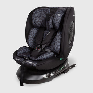 360° Spin R129 ISOFIX Car Seat (0-12 Years) Black Leopard - GRADE A