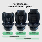 Spin R129 Car Seat with Top Tether - Black - GRADE A