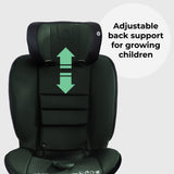 My Babiie MBCS200 Spin R129 Car Seat with Top Tether - Forest Green