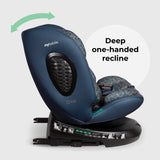 My Babiie MBCS200 Spin R129 Car Seat with Top Tether - Navy Leopard