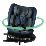 Spin R129 Car Seat with Top Tether - Blue Leopard - GRADE A