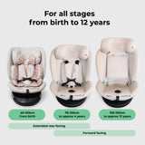 Spin Car Seat with Top Tether - Blush Leopard - GRADE A