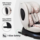 My Babiie MBCS200 i-Size (40-150cm) Spin Car Seat - Blush Leopard