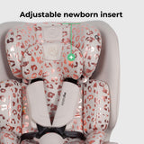MBCS200 Spin R129 Car Seat with Top Tether - Pink Leopard