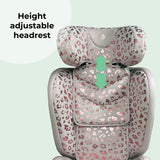 MBCS23 Lite i-Size (100-150cm) High Back Booster Car Seat - Blush Leopard