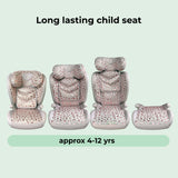 MBCS23 Lite i-Size (100-150cm) High Back Booster Car Seat - Blush Leopard