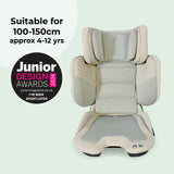i-Size (100-150cm) Compact High Back Booster Car Seat - Stone - Grade A