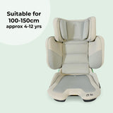 i-Size (100-150cm) Compact High Back Booster Car Seat - Stone - Grade A