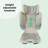 My Babiie MBCS23 i-Size (100-150cm) Compact High Back Booster Car Seat - Stone