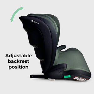 High-Back Booster with ISOFIX - Green Black - GRADE A