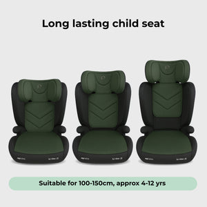 My Babiie MBCS23 High-Back Booster R129 Car Seat with ISOFIX - Forest Green