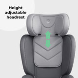 My Babiie MBCS23 High-Back Booster R129 Car Seat with ISOFIX - Grey