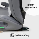 High Back i-Size ISOFIX Booster Seat - Grey - Grade A