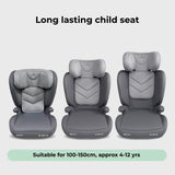 High Back i-Size ISOFIX Booster Seat - Grey - Grade A