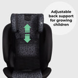 My Babiie MBCS300 Easy Spin R129 Car Seat with Top Tether - Black Leopard