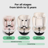 My Babiie MBCS300 i-Size (40-150cm) Spin Car Seat - Blush Leopard
