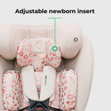 My Babiie MBCS300 i-Size (40-150cm) Spin Car Seat - Blush Leopard