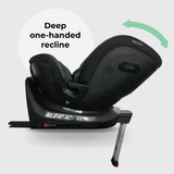 MBCS400 Spin R129 Car Seat with Support Leg - Black Leopard - Grade A