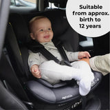 MBCS400 Spin R129 Car Seat with Support Leg - Black - Grade A