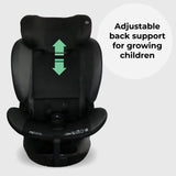 My Babiie MBCS400 Group 0+/1/2/3 iSize Car Seat - Black
