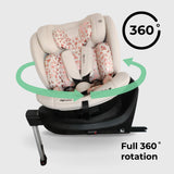My Babiie MBCS400 Group 0+/1/2/3 iSize Car Seat - Blush Leopard