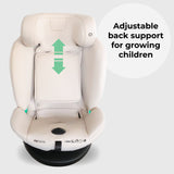 My Babiie MBCS400 Group 0+/1/2/3 iSize Car Seat - Blush Leopard