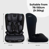 MBCS50 Toddler to Booster R129 Car Seat - Black Leopard