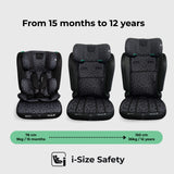 MBCS50 Toddler to Booster R129 Car Seat - Black Leopard - GRADE A