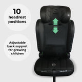 My Babiie MBCS50 i-Size (76-150cm) Car Seat Non-ISOFIX - Black